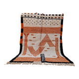 Moroccan wool rug handwoven 3x2 m