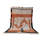 Moroccan wool rug handwoven 3x2 m
