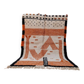 Moroccan wool rug handwoven 3x2 m