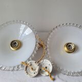 Duo of serrated opaline suspensions