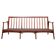 3-seater sofa with patinated oak armrests and 1960s Italy fabric