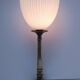 brass glass art deco lamp