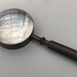 Loupe ancienne double lentille