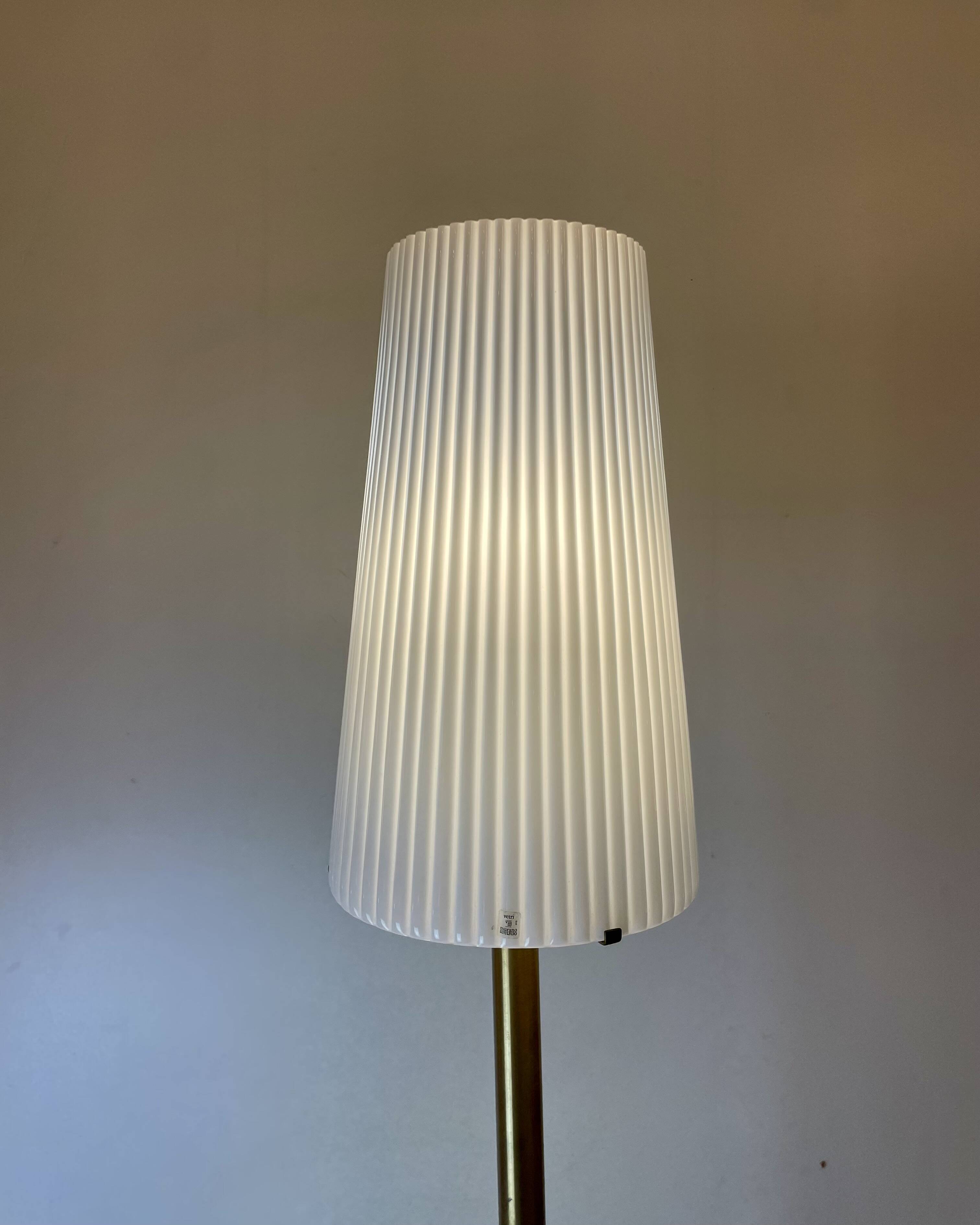 Murano Floor Lamp attributed to A. Toso, Italy, 1980s