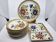 Vintage Italy 1970s decor plates and dishes set