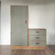Armoire d'internat asymétrique année 60