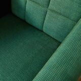 Pair of retro swivel chairs on casters