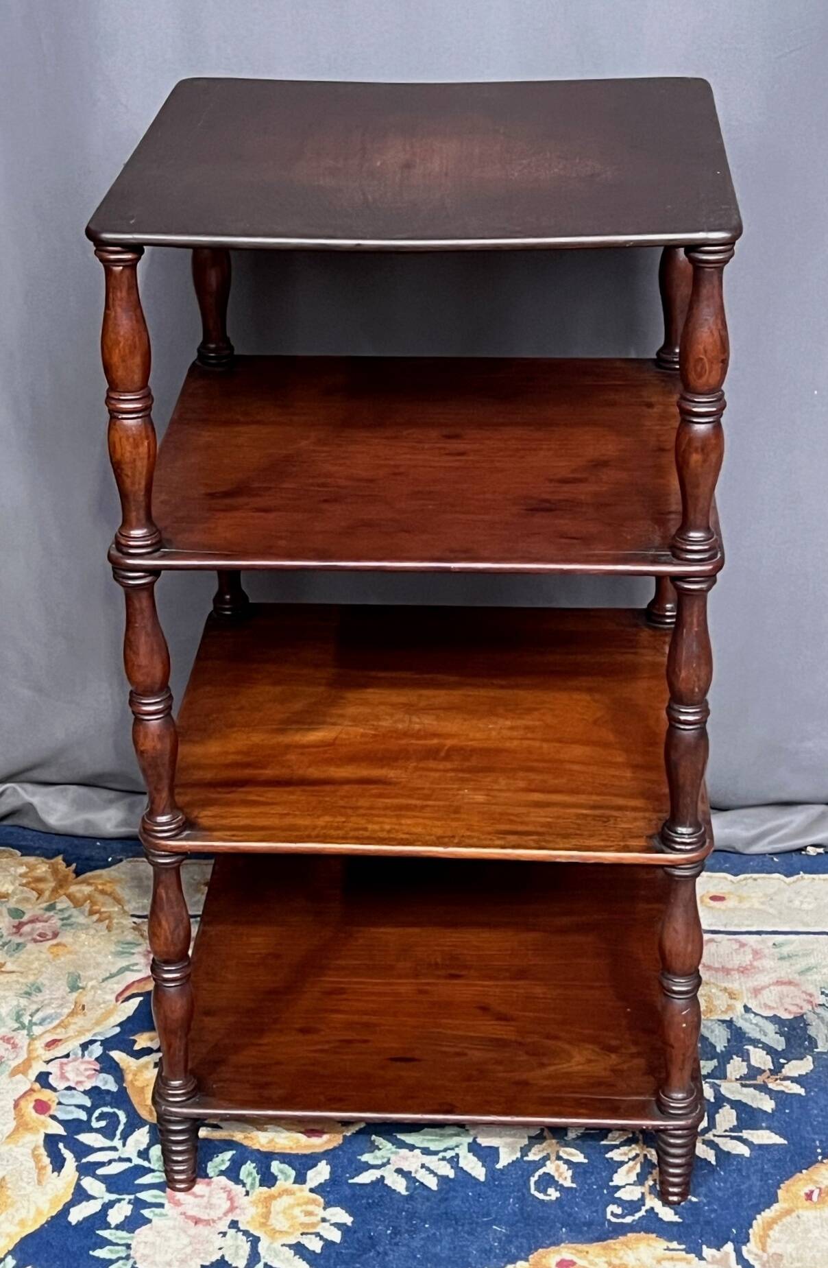 Mahogany shelf.