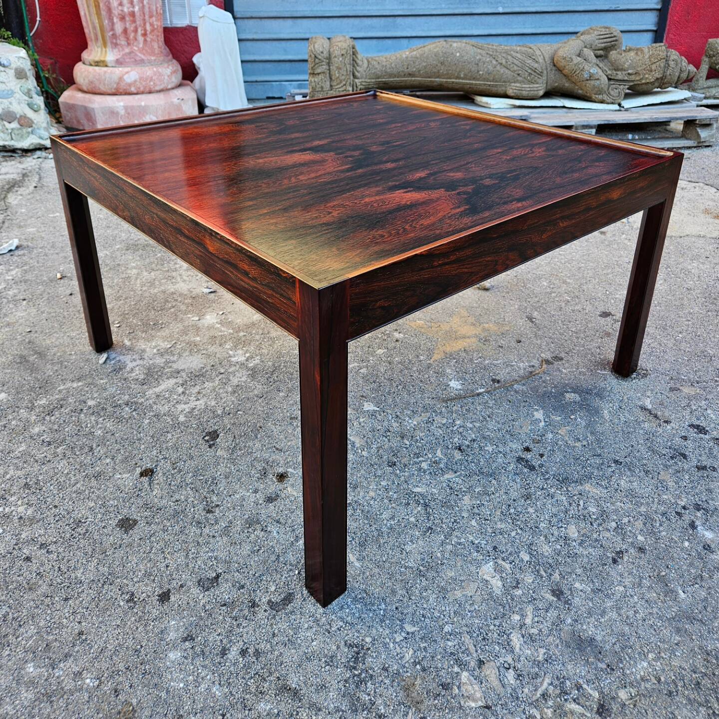 Scandinavian coffee table in rosewood