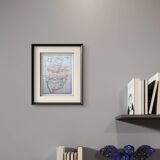 Printed in 1909, map of Padua (Padova), Veneto, Italy.