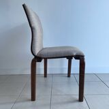 Nesting walnut chairs, Sauder designare, 1960s, USA