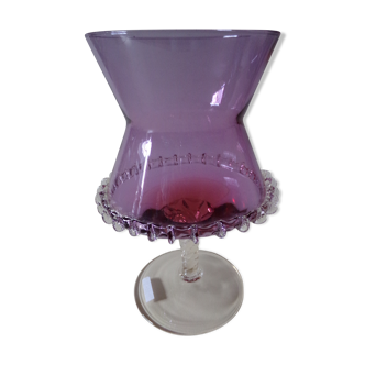 Purple glass bowl