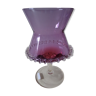 Coupe en verre mauve