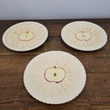 3 Apple Barbotine plates