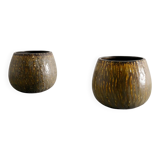 Pair of Swedish Mid Century Cermic Rubus Bowls by Gunnar Nylund,  1950s
