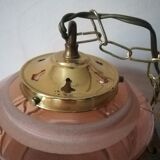 Hanging lamp in granite glass 1950