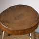 Wood and metal stool