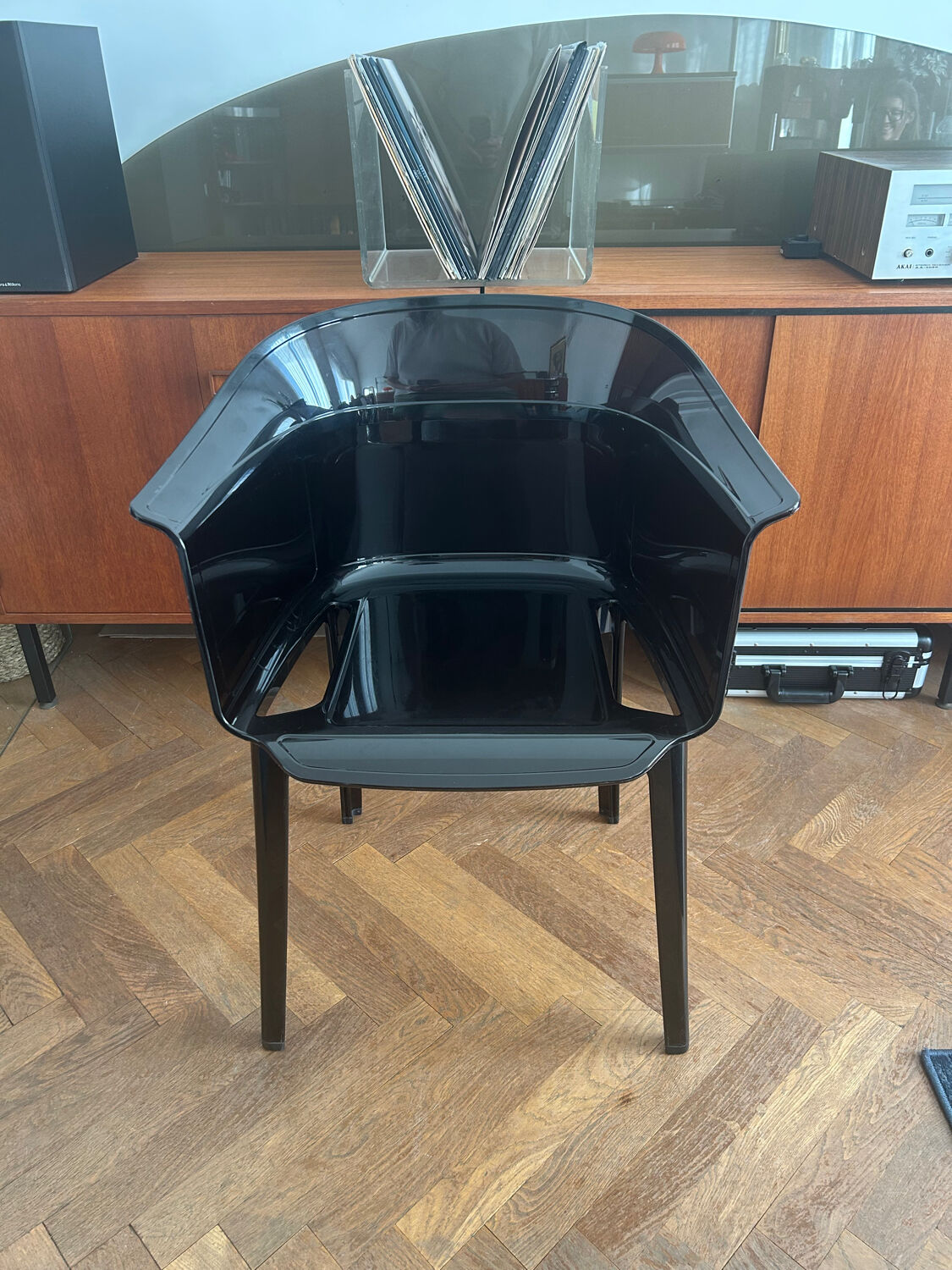 Black "Papyrus" armchair designed by Ronan and Erwan Bouroullec vintage