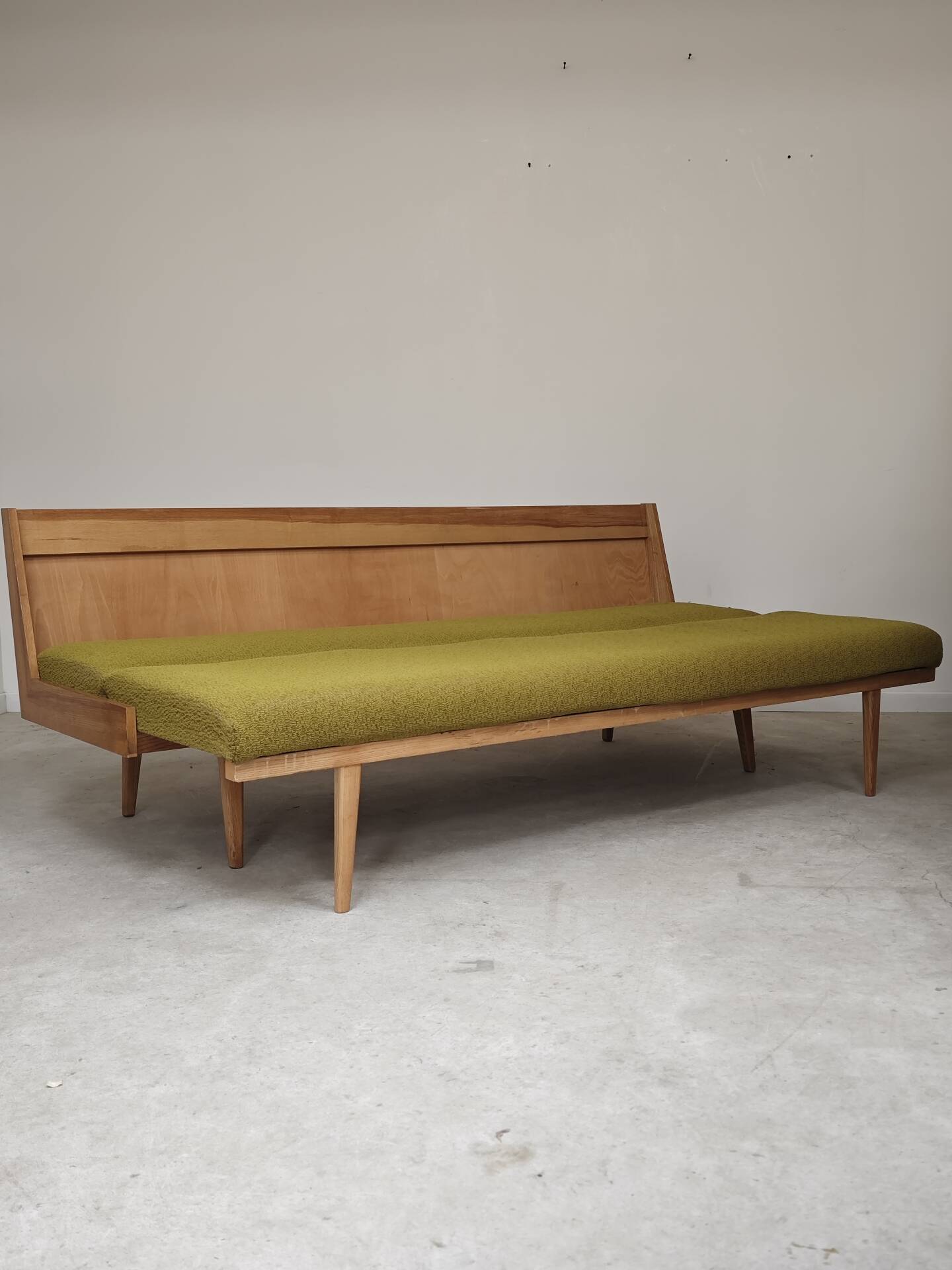 Folding daybed green Interier Praha Ex Czechoslovakia