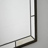 Miroir nordique en métal des années 50 – Design vintage