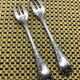 Pair of silver-plated cake forks, Christofle, Marly