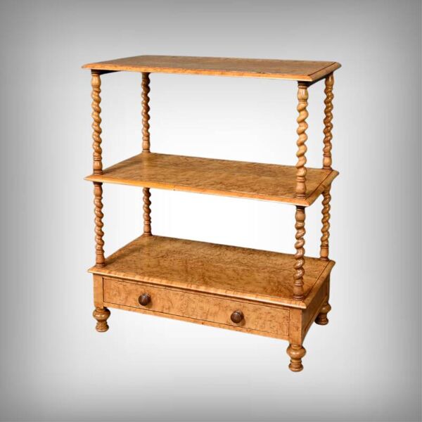 Desserte en loupe d’Érable moucheté – Fin XIXe