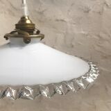 White opaline hanging lamp
