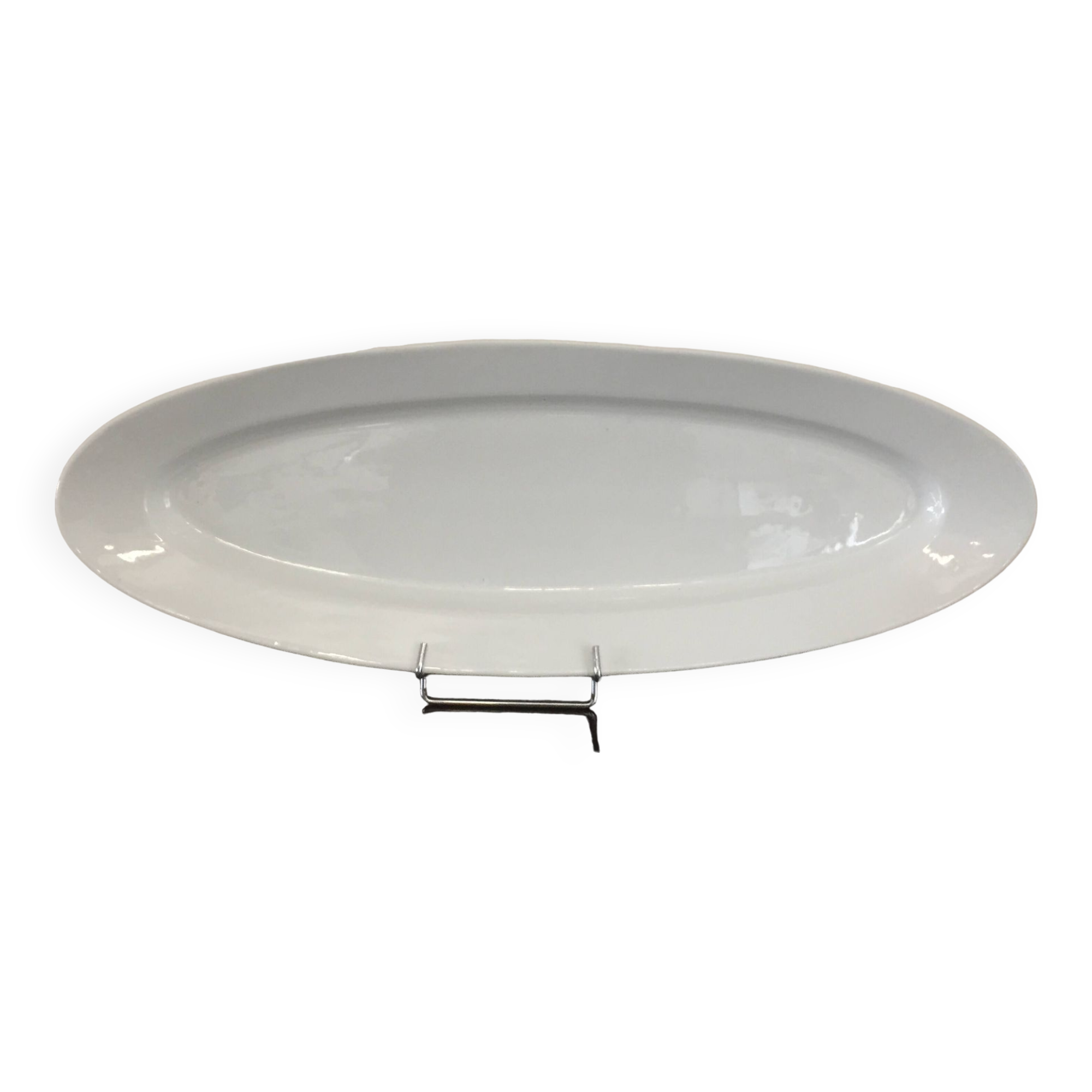 fish serving dish - white porcelain - length 69.50cm - vintage