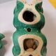 Pair of ceramic candle holders