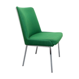 1960s chair in green and chrome from Mauser
