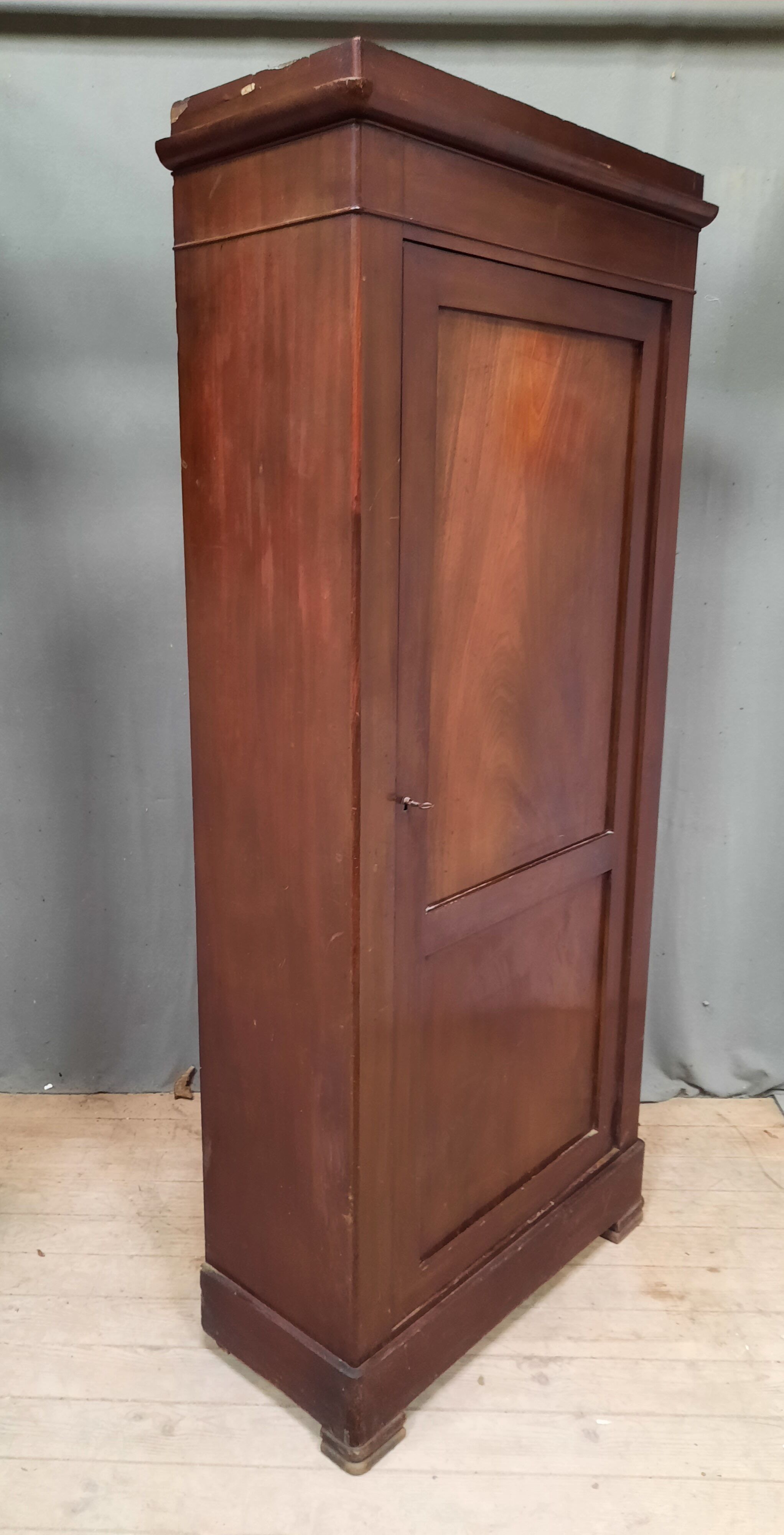 Small mahogany wardrobe