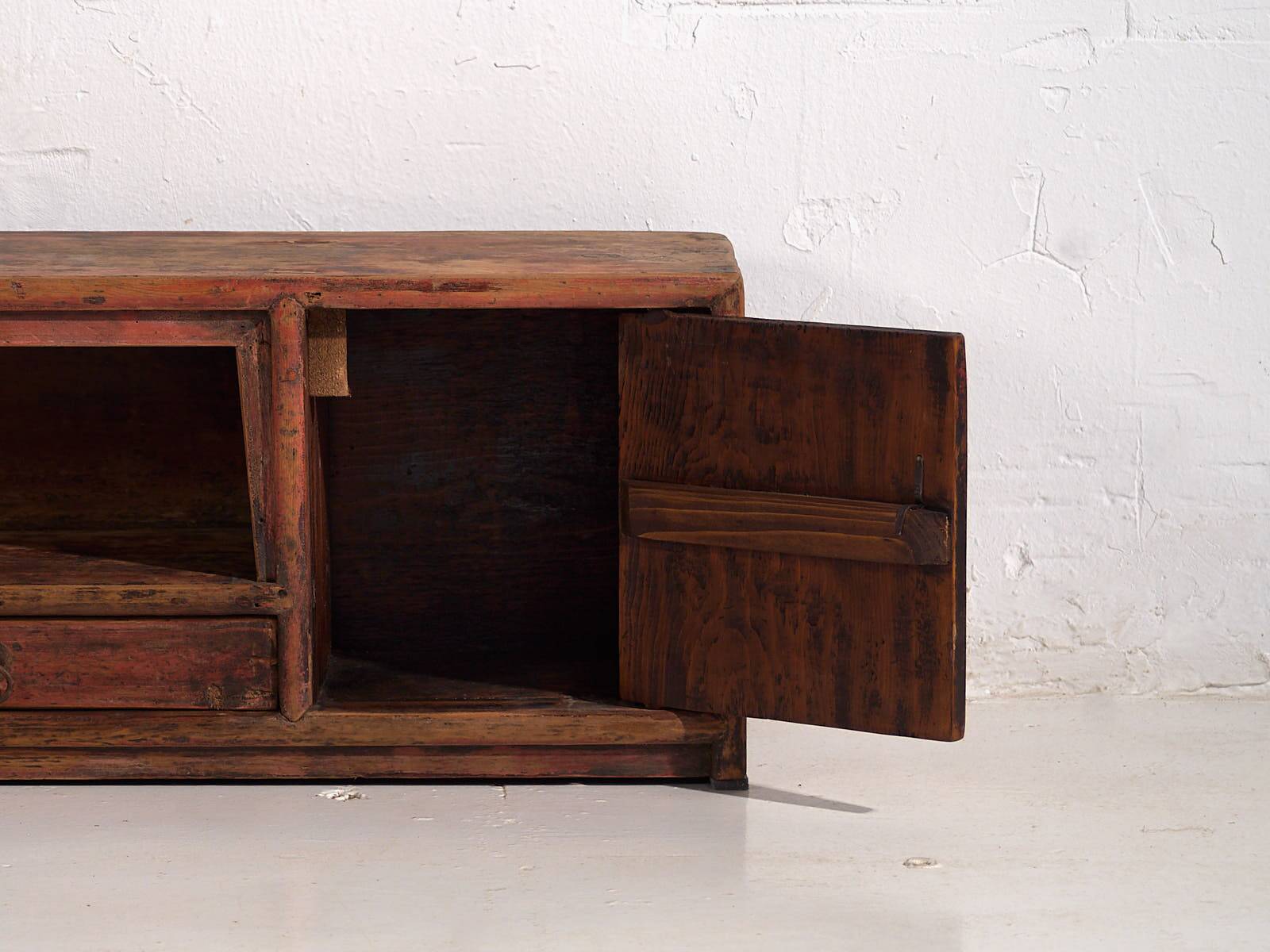 Antique red TV cabinet (c.1900)