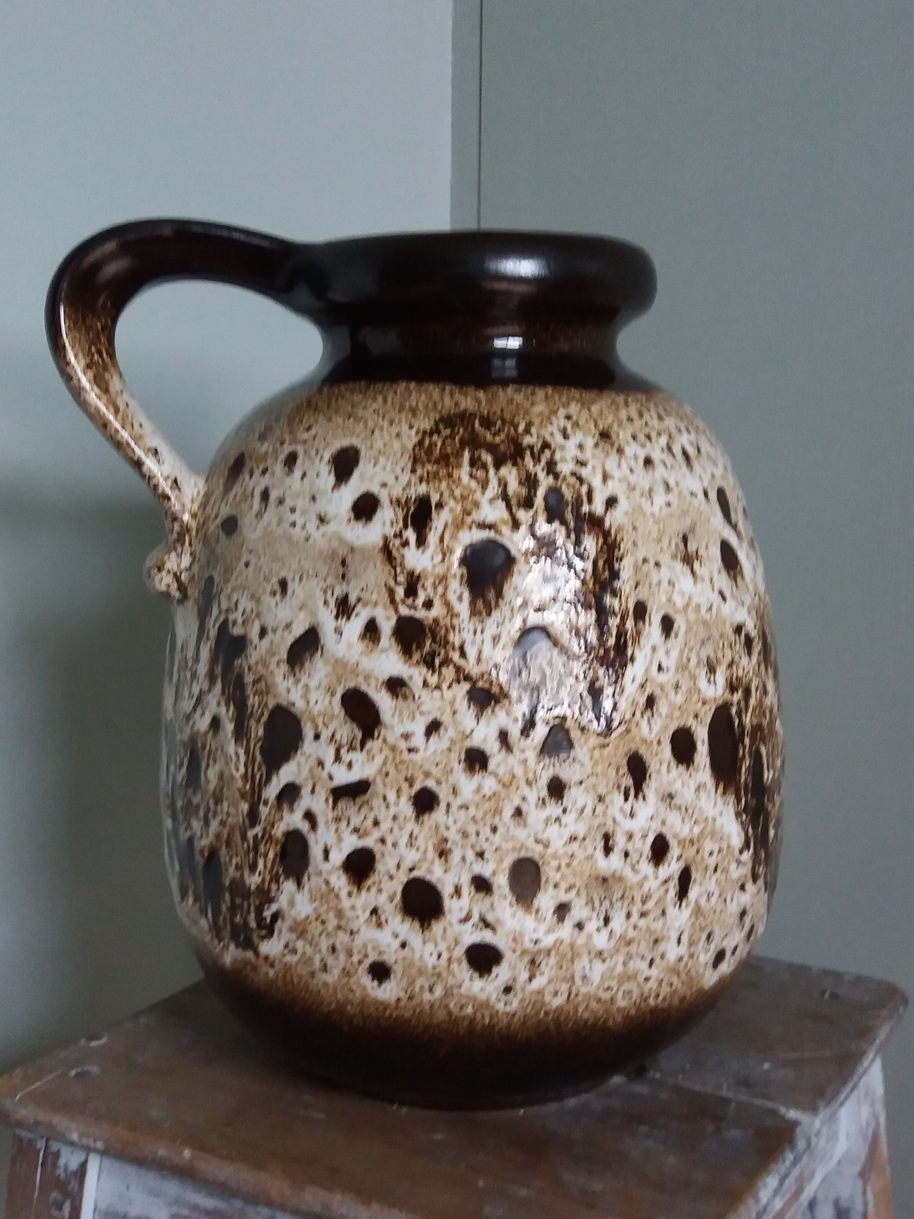 Vase West Germany fat lava Scheurich