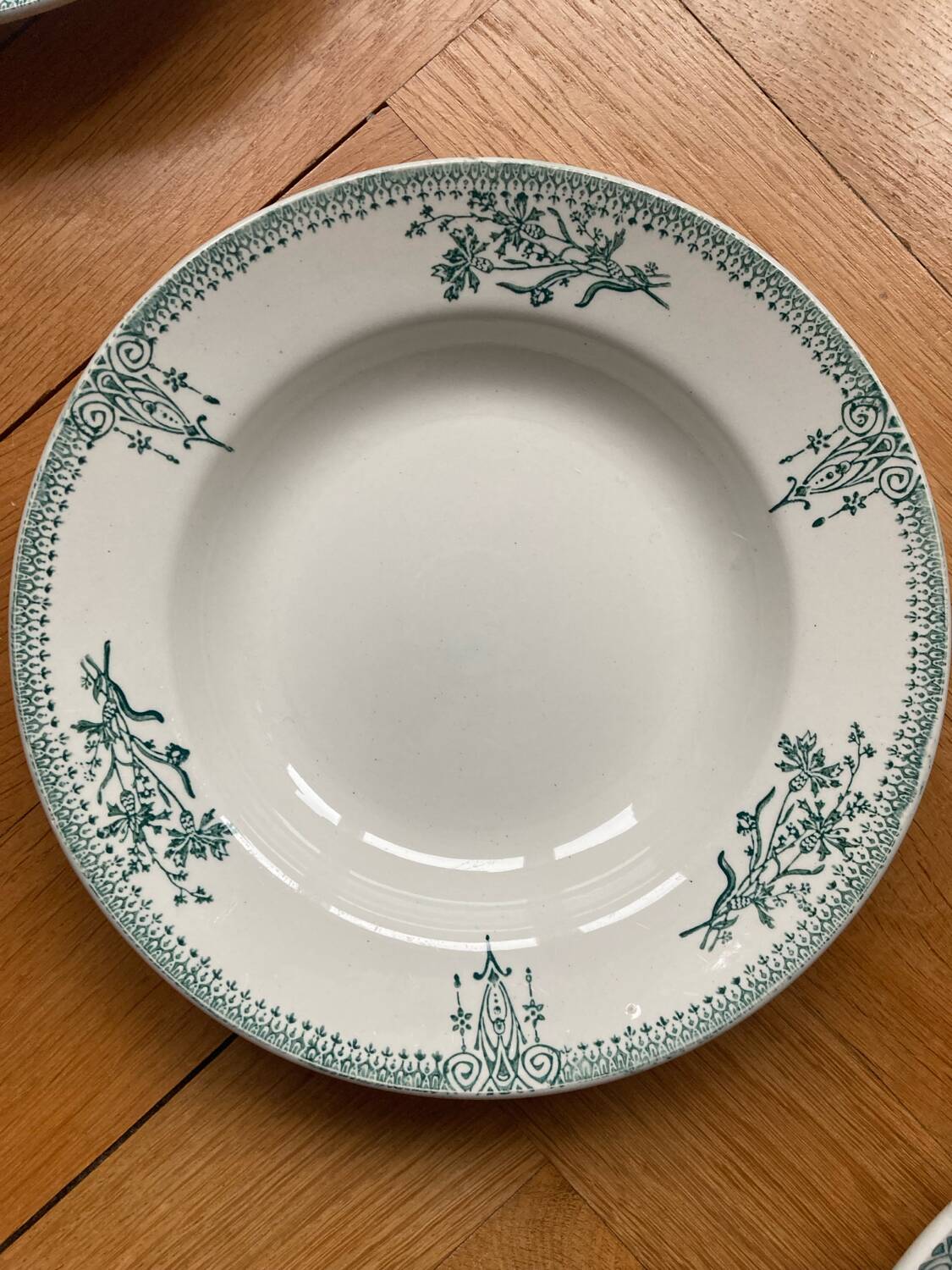 Saint Amand deep plates ironstone