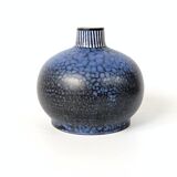 Vintage blue ceramic vase by Thoms Keramik, Germany, 1960s–1970s