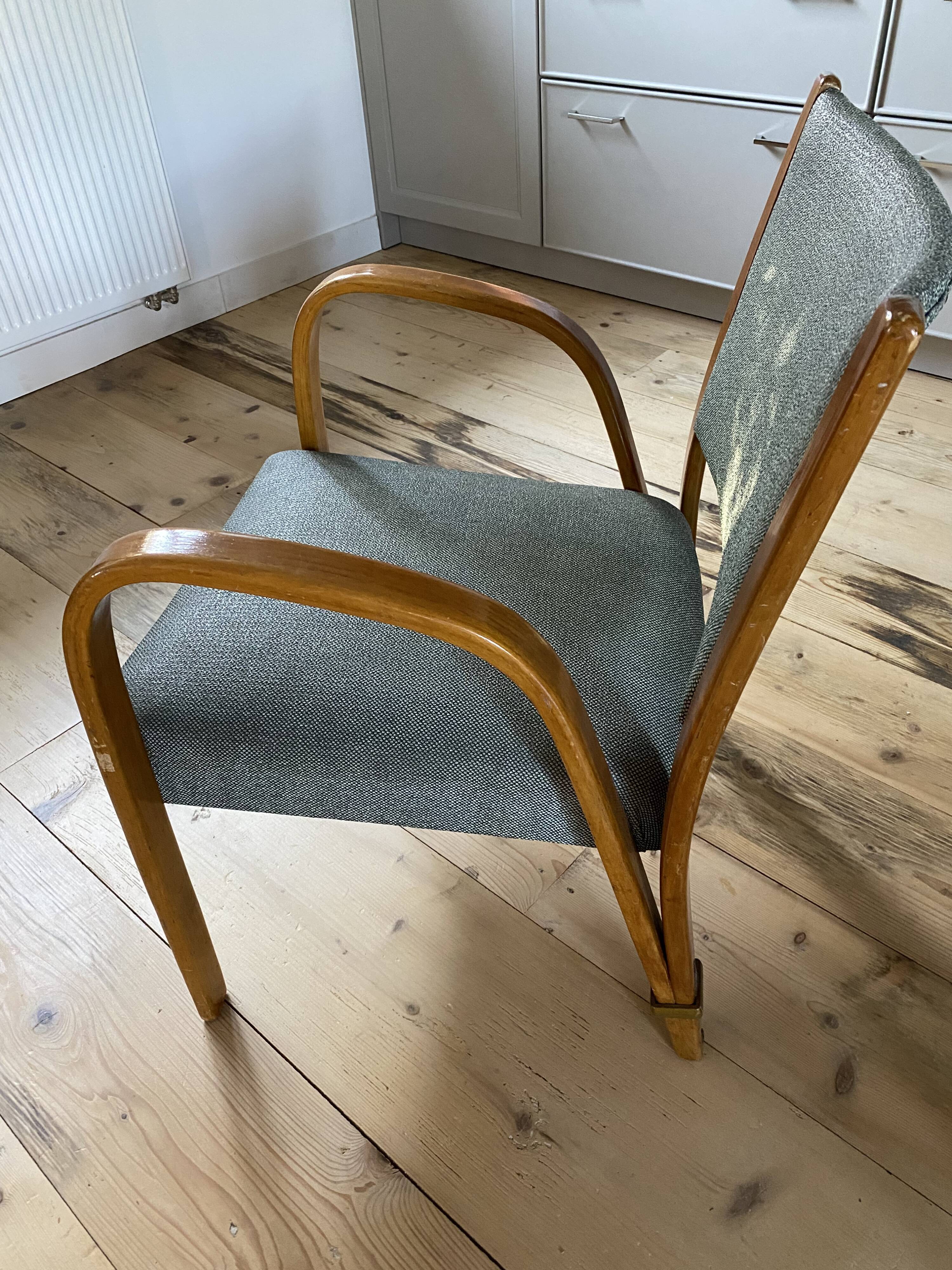 Bow-Wood armchair by Hugues Steiner for Steiner