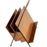 Magazine rack wood + metal