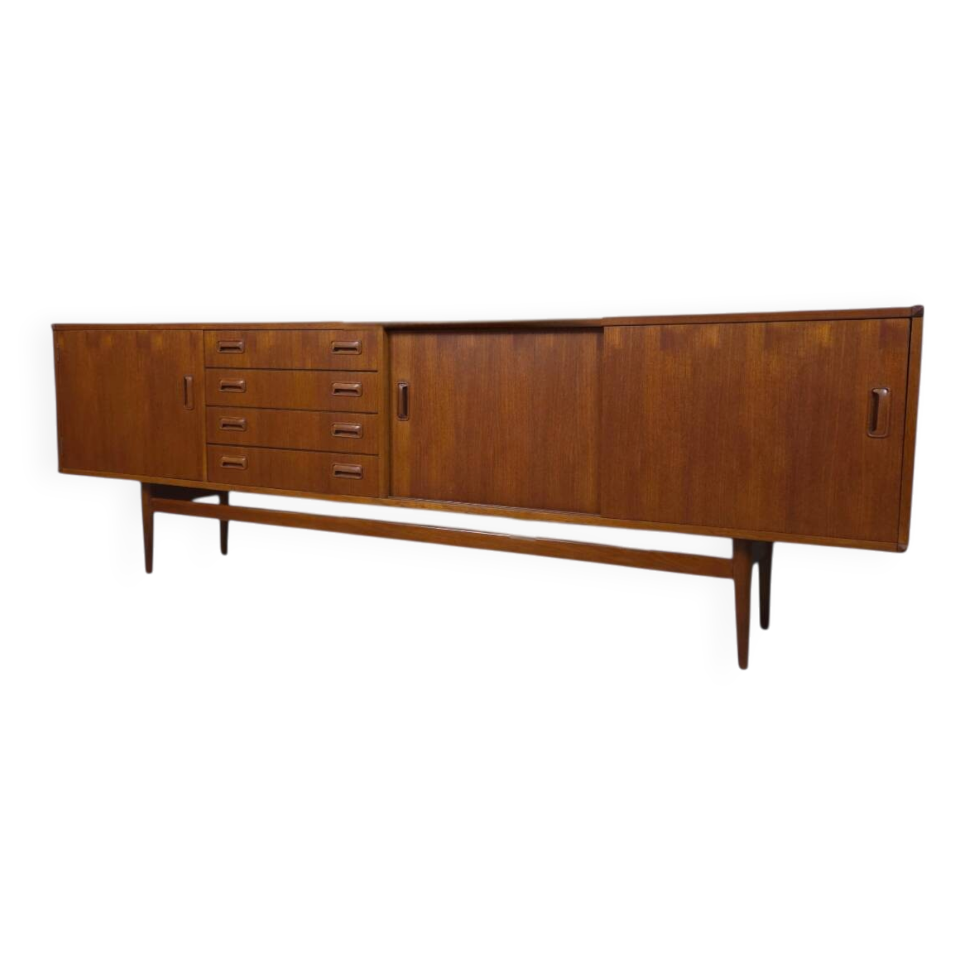 Müsterring Möbel, vintage 1960s teak sideboard 243cm!