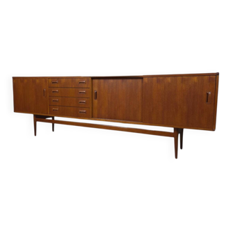 Müsterring Möbel, vintage 1960s teak sideboard 243cm!
