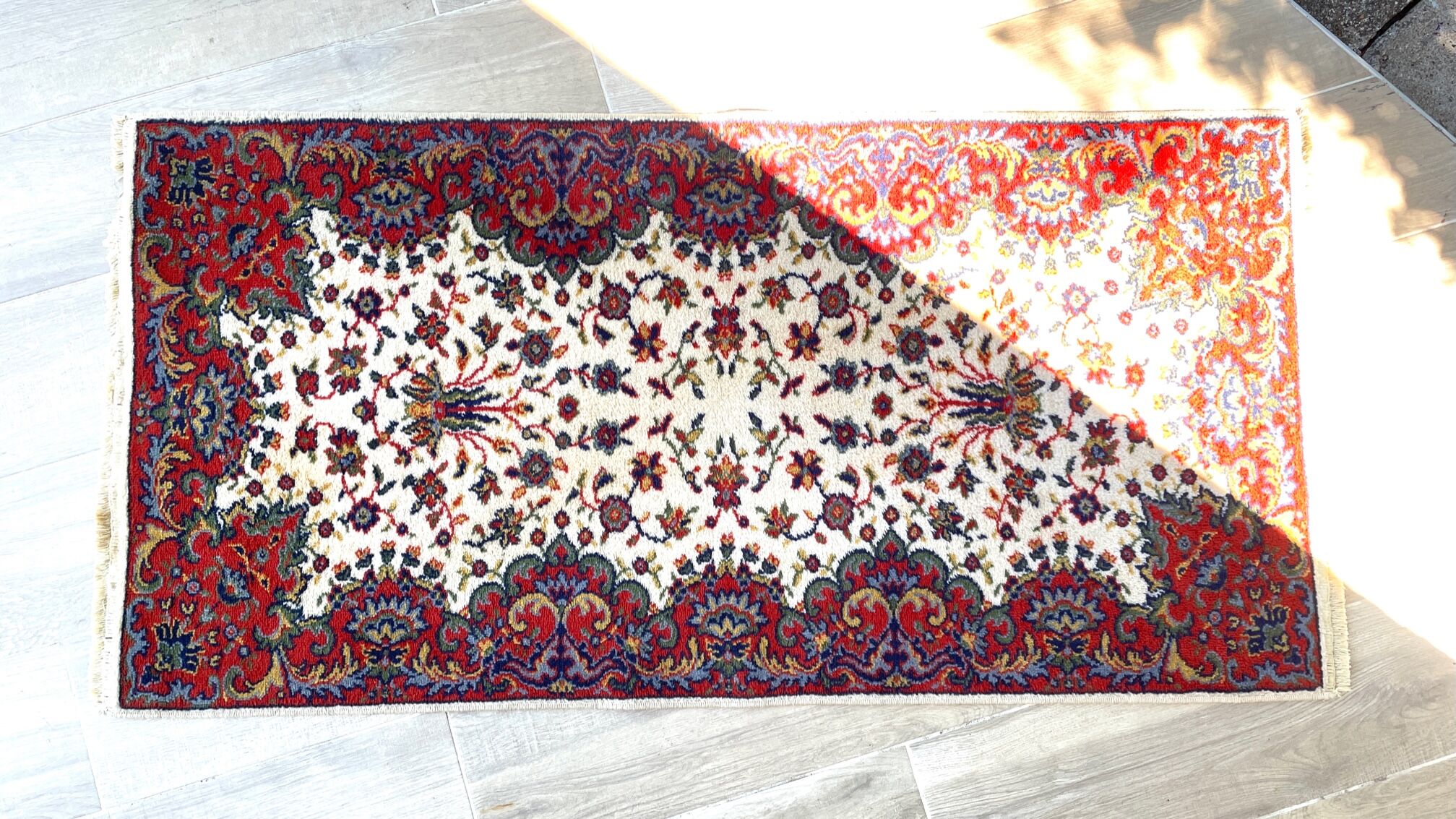 Persian indoor rug beige 145 x 72cm