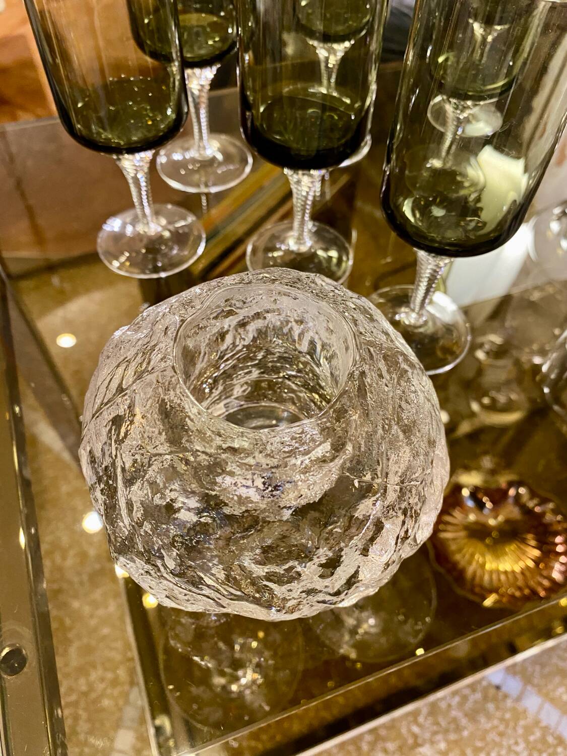 Snowball Candle Holder Ann Wärff for Kosta Boda, Sweden