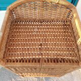 Wicker chest of drawers and rope