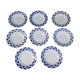 8 plates hollow ST Amand decor "Lily"