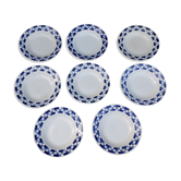 Set de 8 assiettes creuse ST Amand décor " lily "
