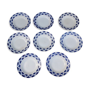 8 plates hollow ST Amand decor "Lily"
