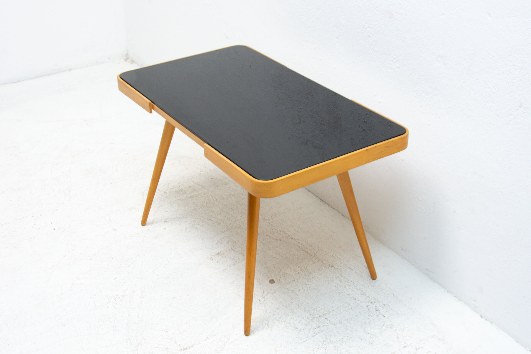 Mid century opaxite glass coffee table, 1960´s, Czechoslovakia