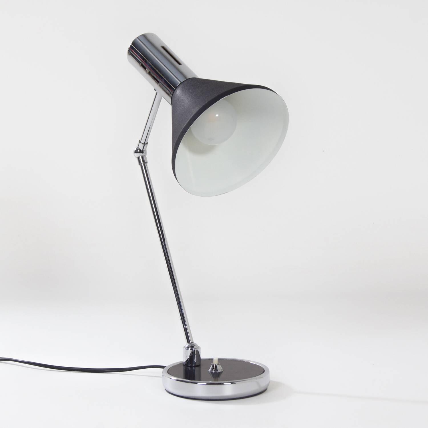 Black Desk Lamp Made in Italy, Florence, 1960s