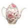 Vintage coffee pot in English earthenware, Johnson Brothers Rose Chintz model.