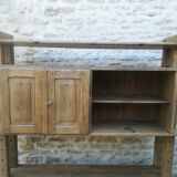Brutalist oak buffet