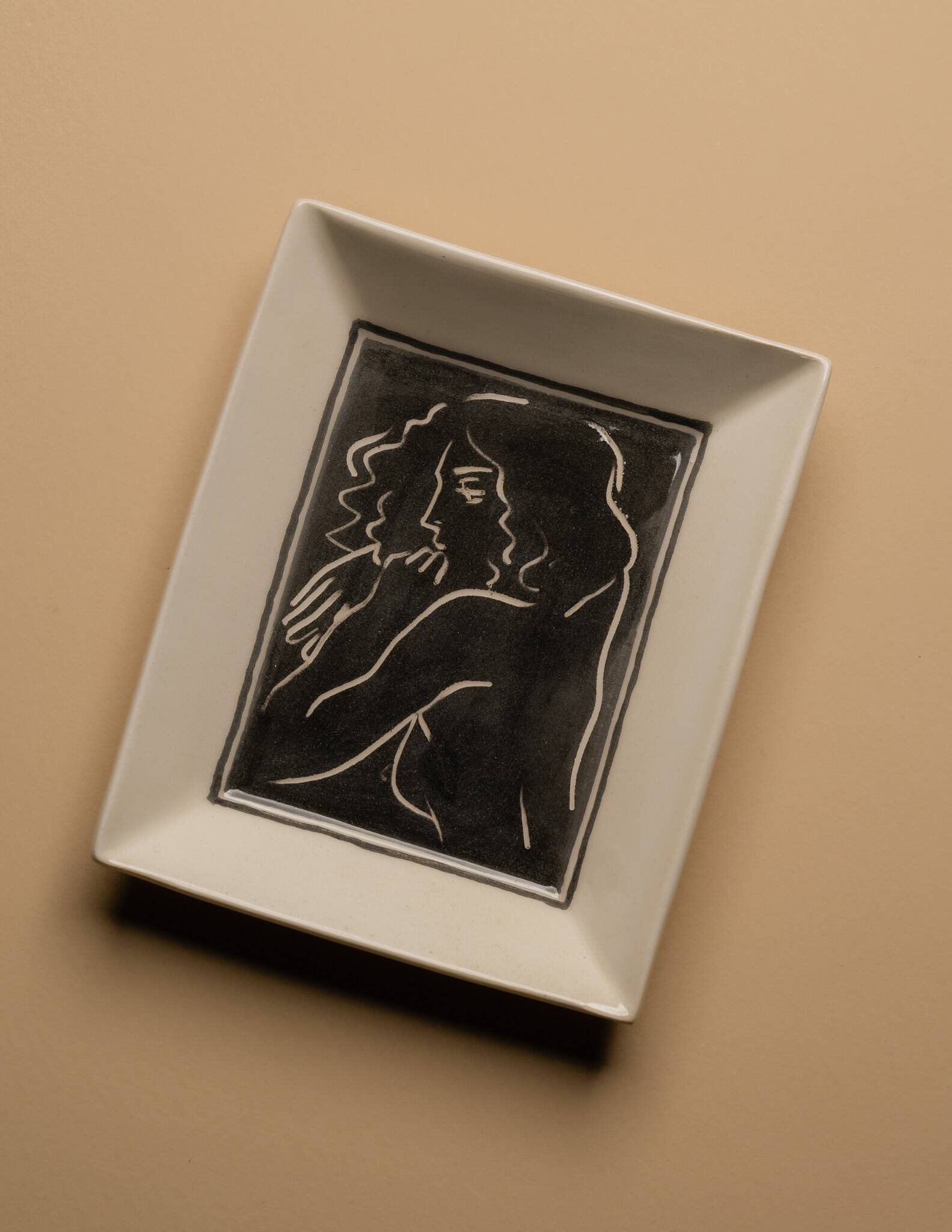WHITE CERAMIC WOMEN'S POCKET TRAY